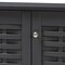 Baxton Studio Winda Dark Gray 3-Door Wooden Entryway Shoe Storage Cabinet 152-9167 - alternate 9